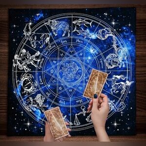 NIB Astrology Themed Tarot Mat/Tapestry